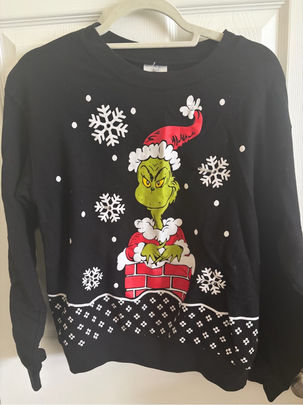 Black Grinch Holiday Sweater - Women